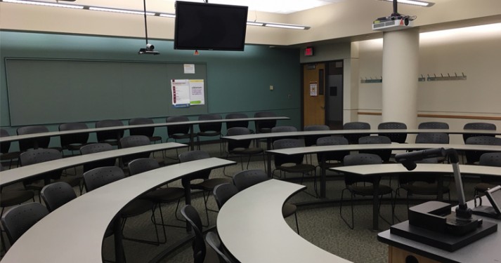 Picture of distance learning classroom