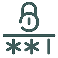 lock icon with asterisks