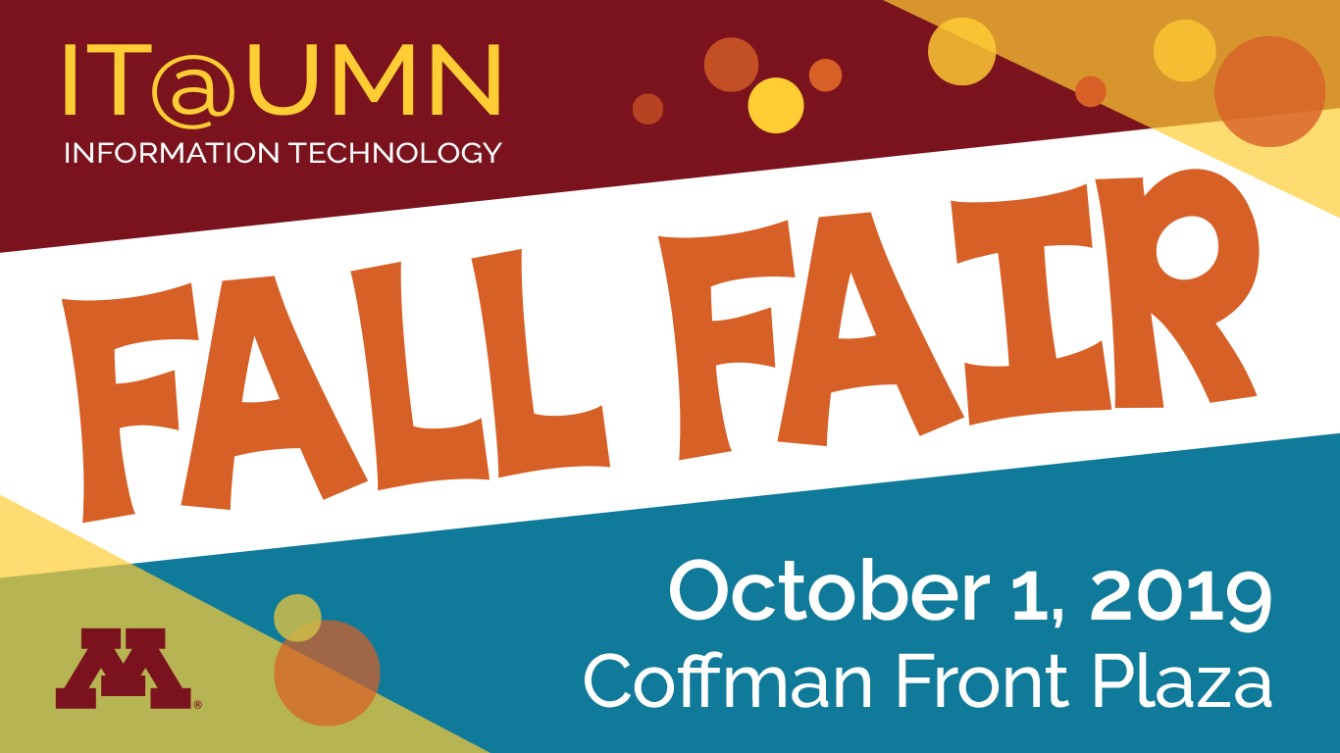 Fall Fair is on October 1