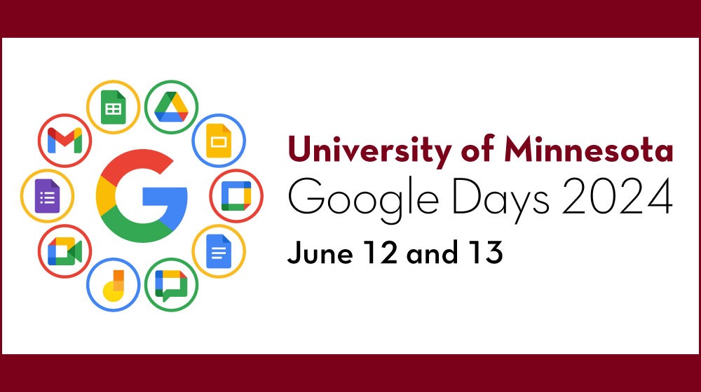 U of M Google Days 2024 June 12 and 13
