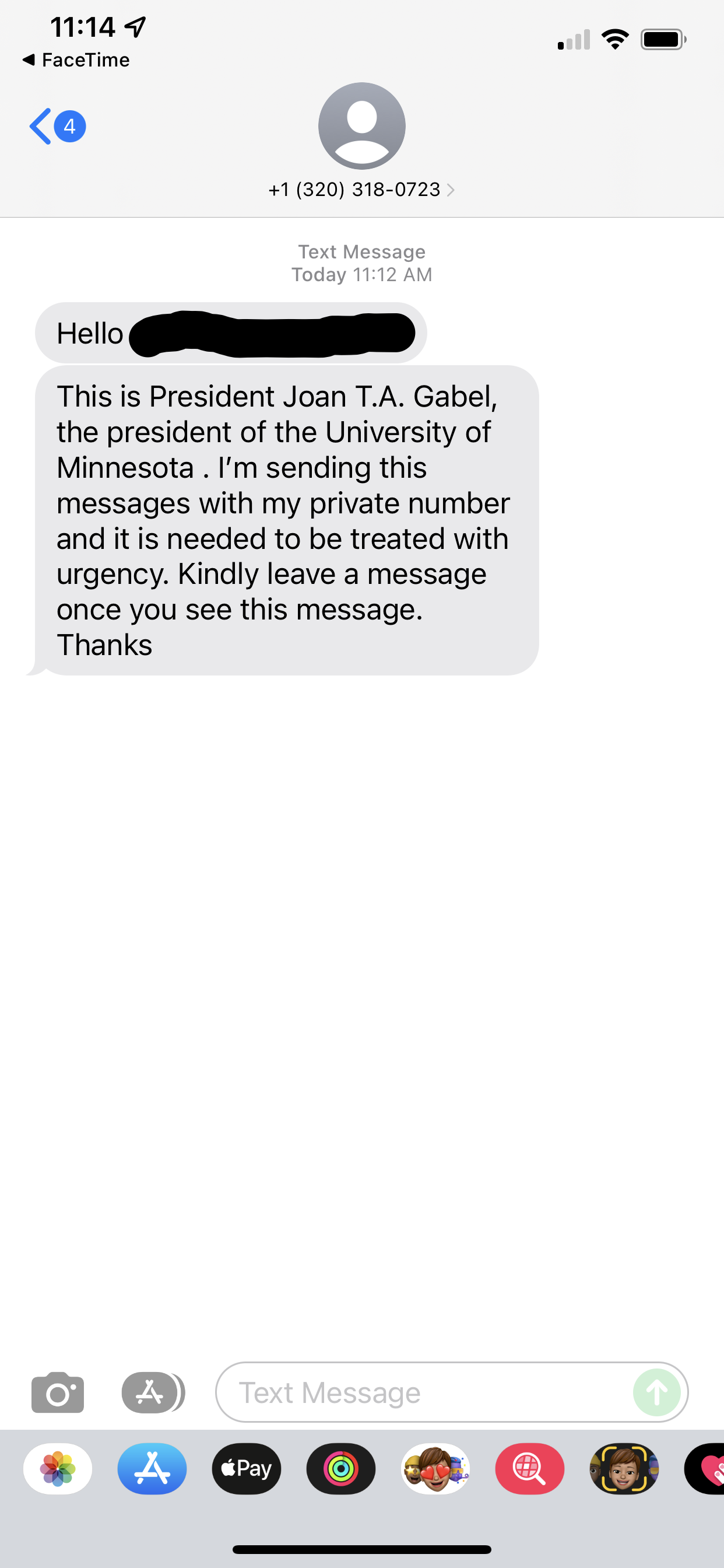 Example 249 Scam Texts ITUMN The people behind the technology