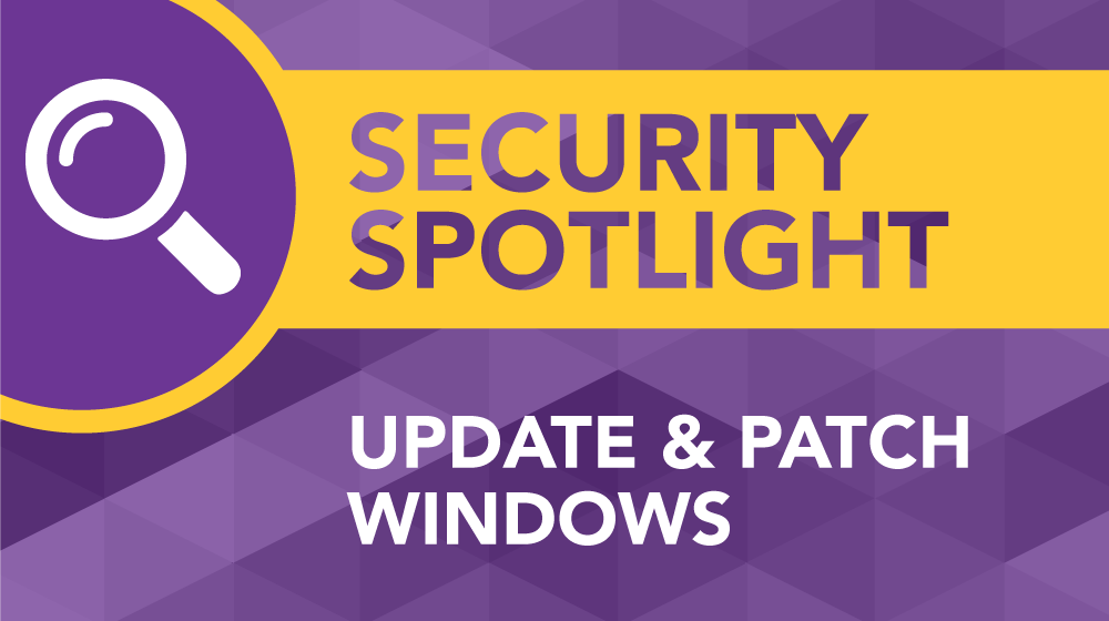 Security Alert Patch and Update Windows