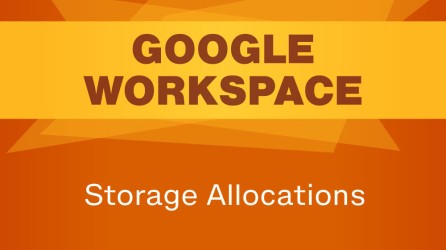 Google Workspace: Storage Allocations