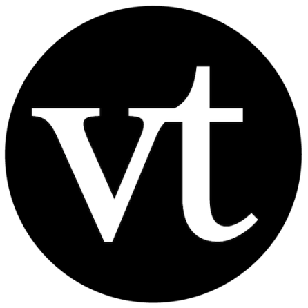 VoiceThread logo with a V and T in a circle